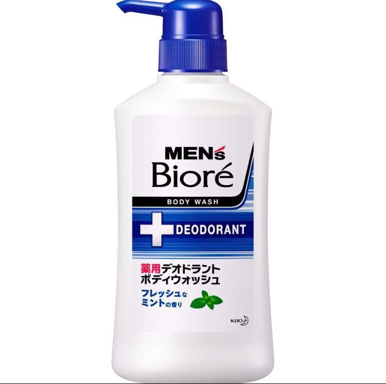 [Hàng nội địa] Sữa tắm nam Biore Men’s Deodorant 440ml hương bạc hà