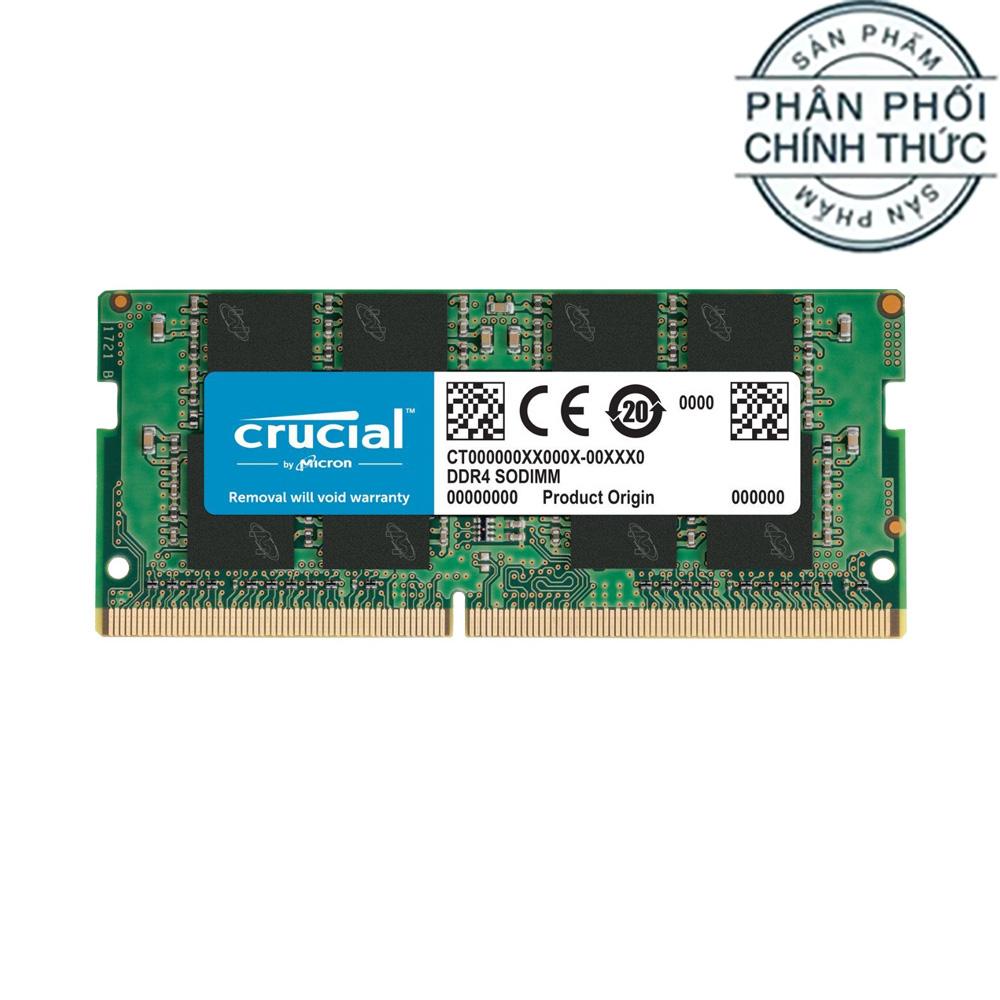 Ram Laptop Crucial Basics DDR4 16GB Bus 2400MHz CL17 1.2v CB16GS2400 - Hãng phân phối chính thức