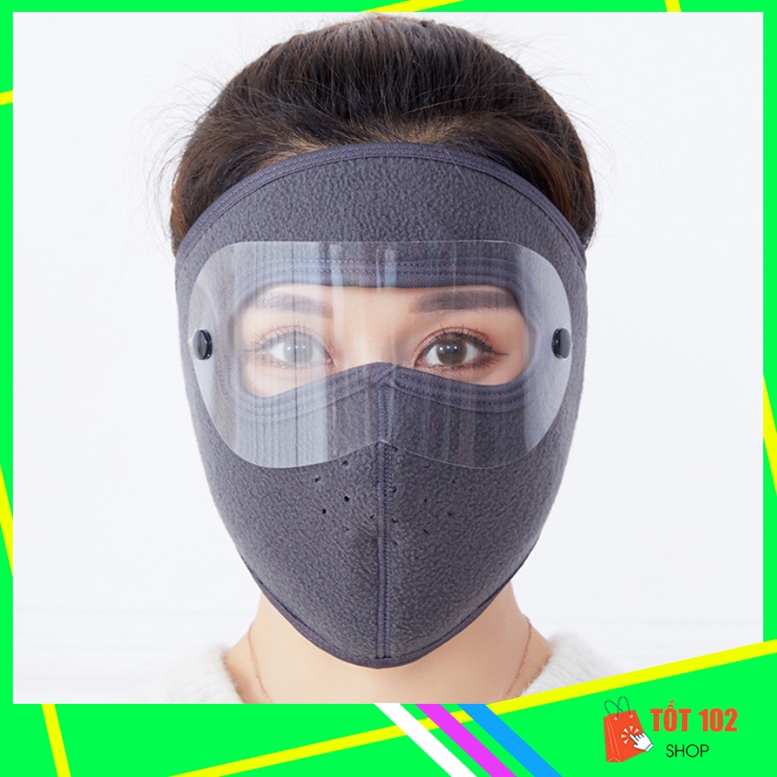 Khẩu Trang Ninja Nin Ja Nam Nữ Vải Nỉ Che Kín Mặt Chống Nắng Chống Bụi Có Kính HNX4 - Khau Trang Ninja Nin Ja Nam Nu Vai Ni Che Kin Mat Chong Bui Chong Nang Chong Ret Co Kinh - ShopTot102
