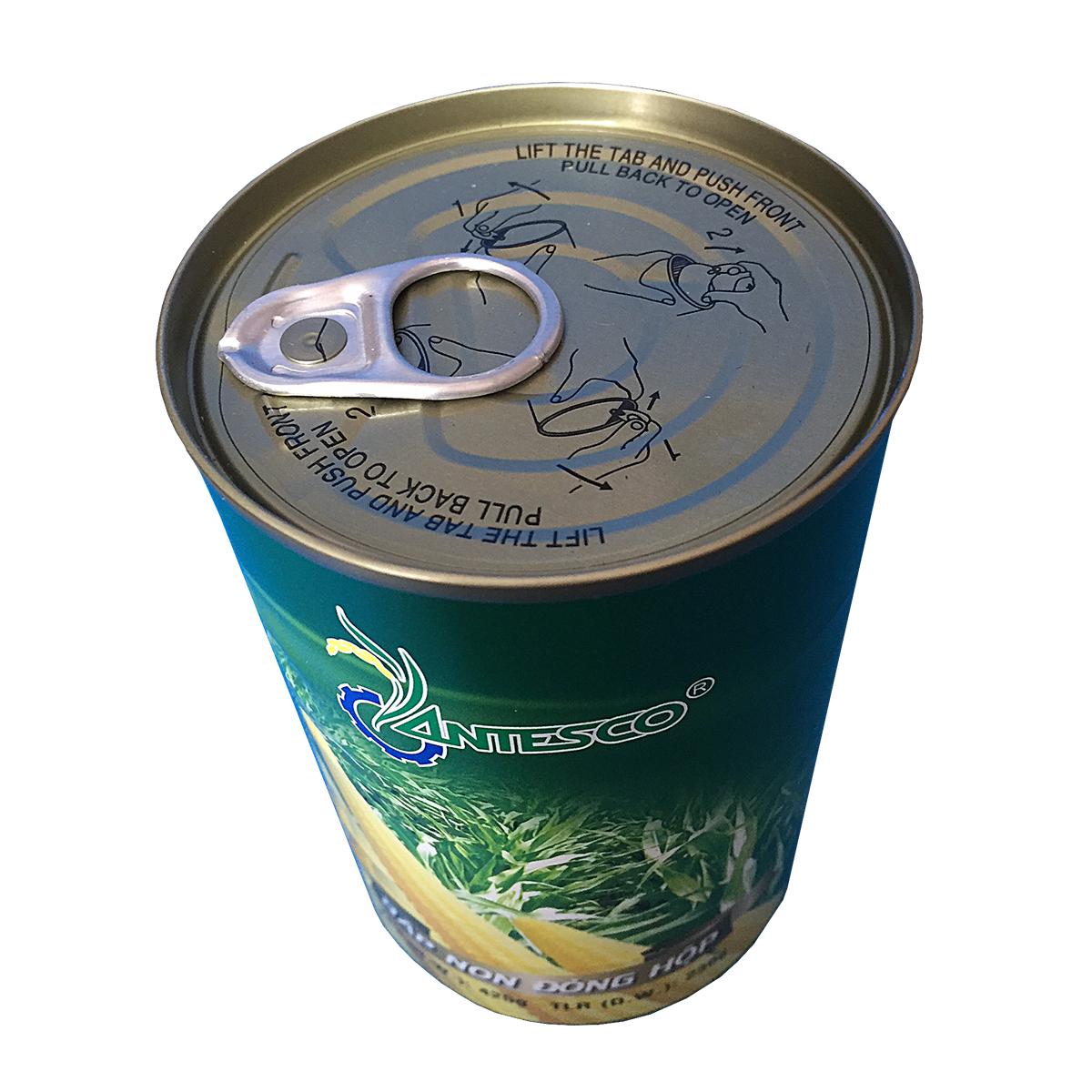 [HCM]Combo 6 hộp Bắp non đóng hộp (6 hộp x 425gr) - Bắp đóng hộp (425gr) - Thương hiệu Antesco