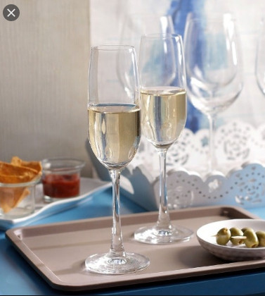 Hộp 6 Ly Thủy Tinh Ocean Madison Flute Champagne 210ml Nhập Khẩu Thái Lan