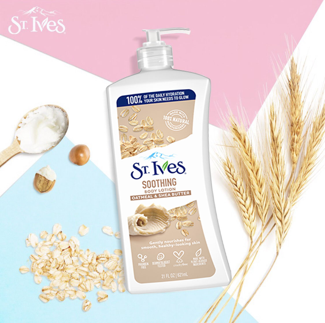 [HCM]Sữa Dưỡng Thể St.Ives Yến Mạch Và Bơ (621ml)