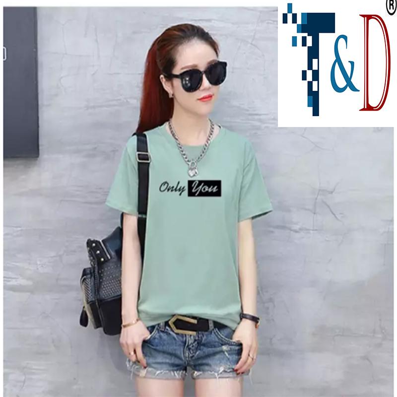 Áo thun nữ in chữ only you thời trang nhiều màu