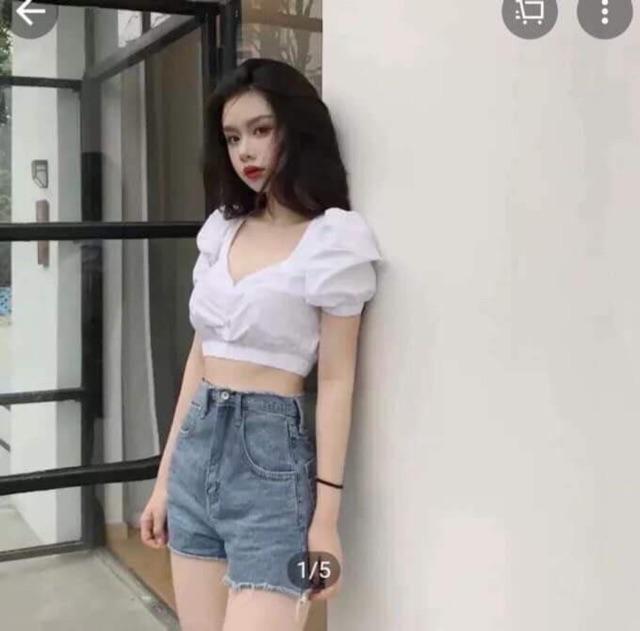 ÁO CROPTOP NHÚN NGỰC