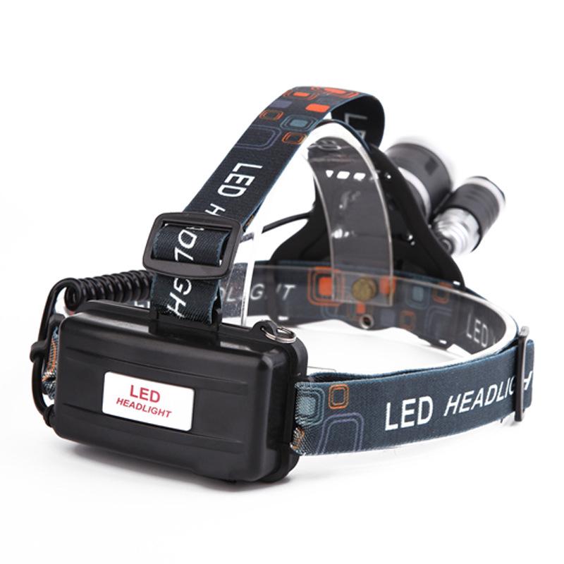 [Giảm ngay 5K] Đèn pin đội đầu Headlight 3 bóng - Trắng T6