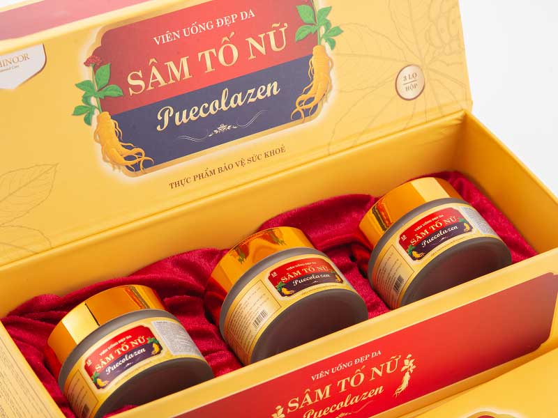 Sâm Tố Nữ Puecolazen - Viên uống đẹp da.
