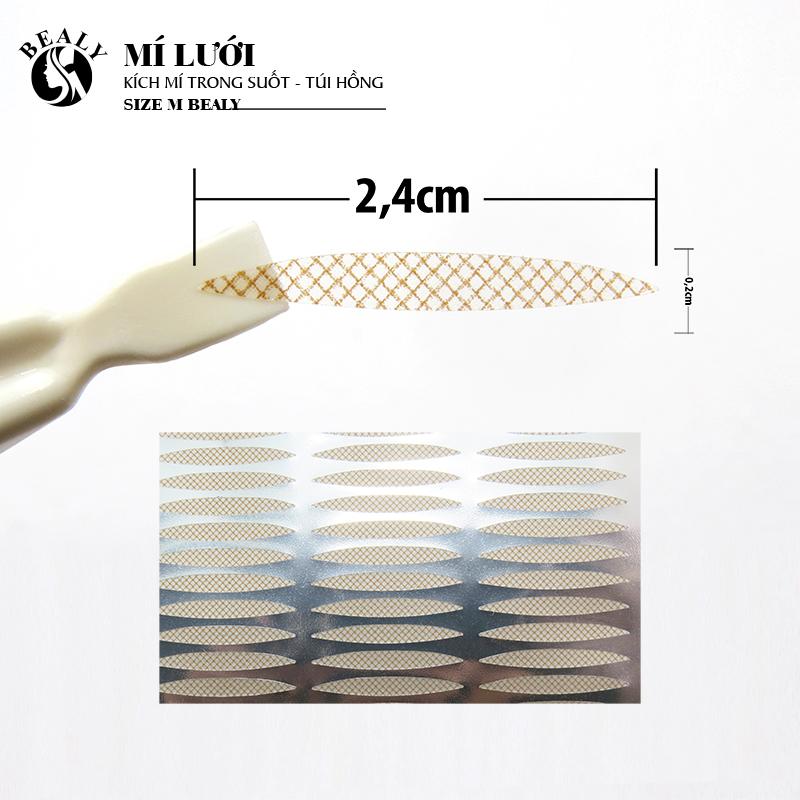 MÍ LƯỚI KÍCH MÍ TRONG SUỐT TÚI HỒNG SIZE M