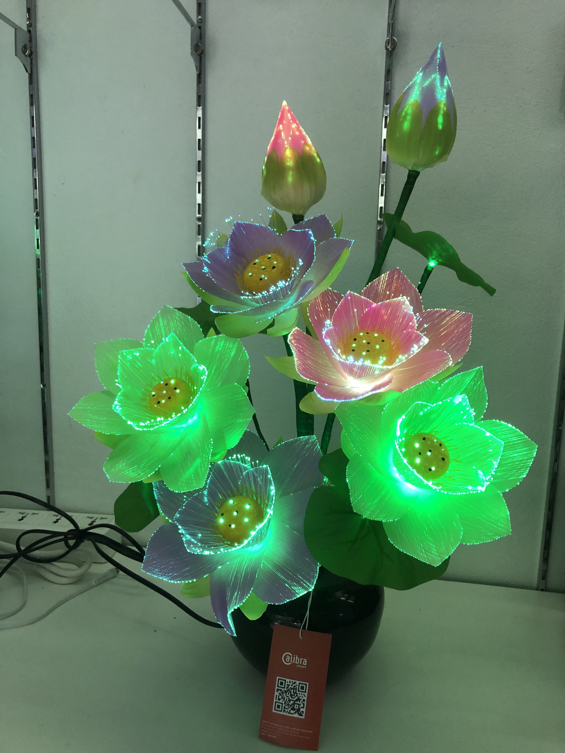 BÌNH HOA ĐÈN LED-BÌNH HOA SEN-HOA TRANG TRÍ