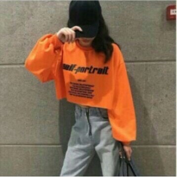 Áo Thun Nữ Tay Dài Croptop Salf-Portrait