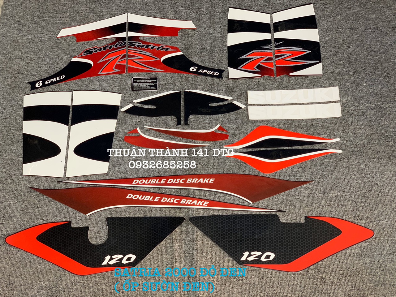 TEM SATRIA 2000 ĐỦ MÀU - TEM 3 LỚP