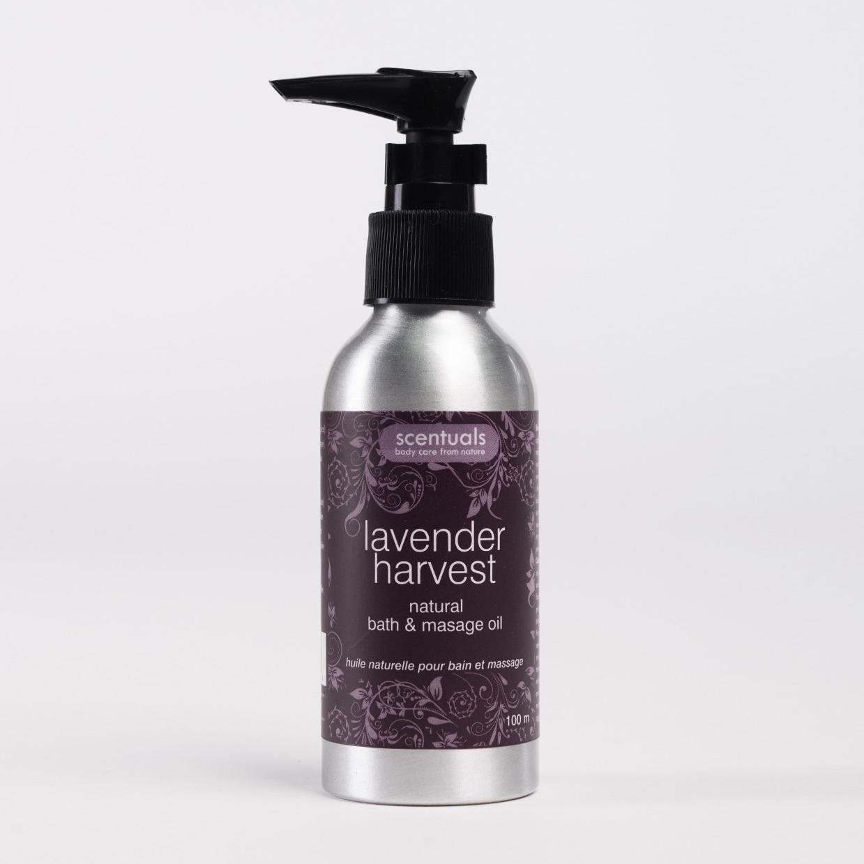 Dầu massage toàn thân Lavender Scentuals Lavender Harvest Natural Bath & Massage Oil 100ml