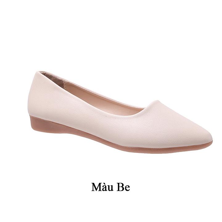Giày Nữ Búp Bê Đế Bệt Mũi Nhọn