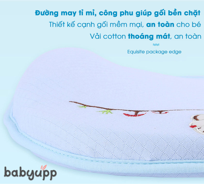 Gối cao su non cho bé
