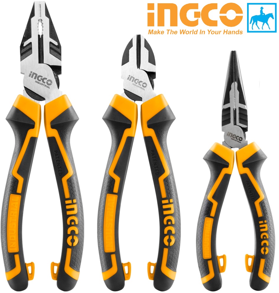 Bộ 3 kìm răng cắt nhọn crv ingco hkhlps2831 điện sài gòn