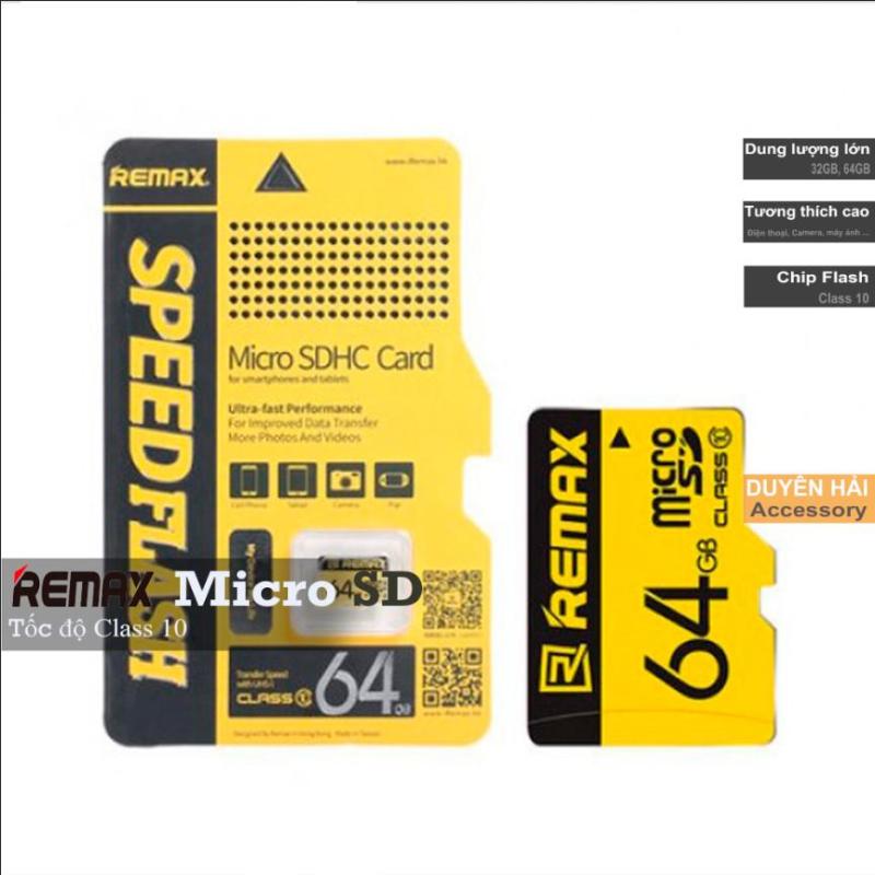 Thẻ nhớ Micro SD Remax 64GB/32GB tốc độ Class 10
