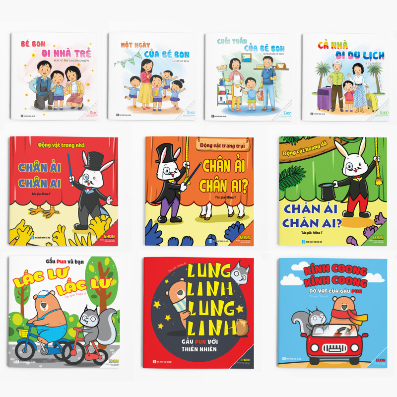 Mua Full bộ Ehon Nhận biết - Âm thanh: 10 cuốn