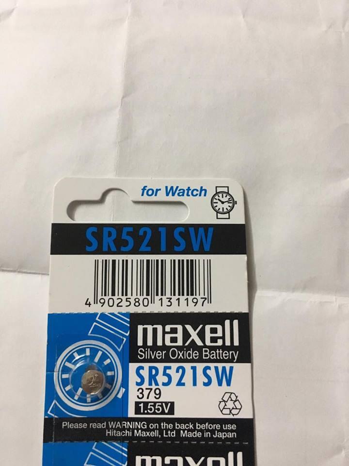 [HCM]Combo Vỉ Pin nhật Maxell SR521SW 379  vỉ 5 viên