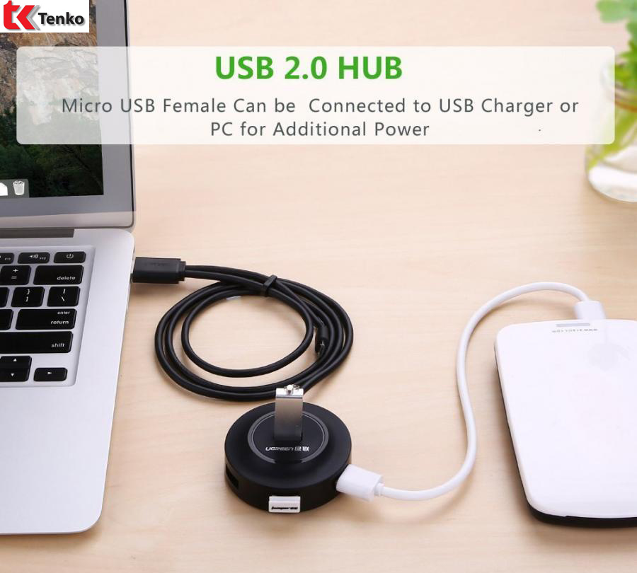 Bộ chia usb 2.0 4 cổng cao cấp Ugreen 20277