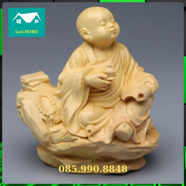 Tượng trang trí gỗ Hoàng Dương cao cấp, tượng phật phong thủy -M2 Phật Bà