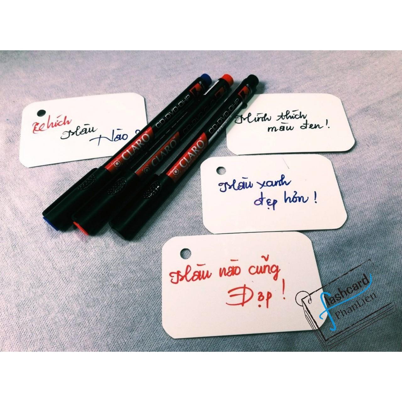 Bút lông dầu cao cấp Claro dùng để ghi flashcard - Flashcard Phan Liên