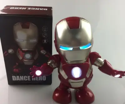 Robot Iron man dancing-Tự nhảy múa có đèn led,có nhạc....