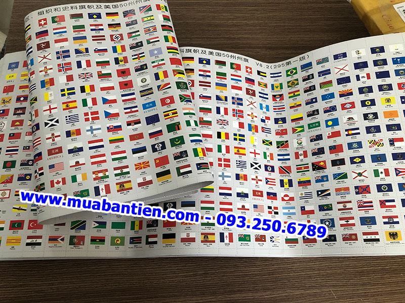 Bộ Quốc Kỳ Các Nước Trên Thế Giới và 50 Tiểu Bang của Mỹ gồm 295 cờ các