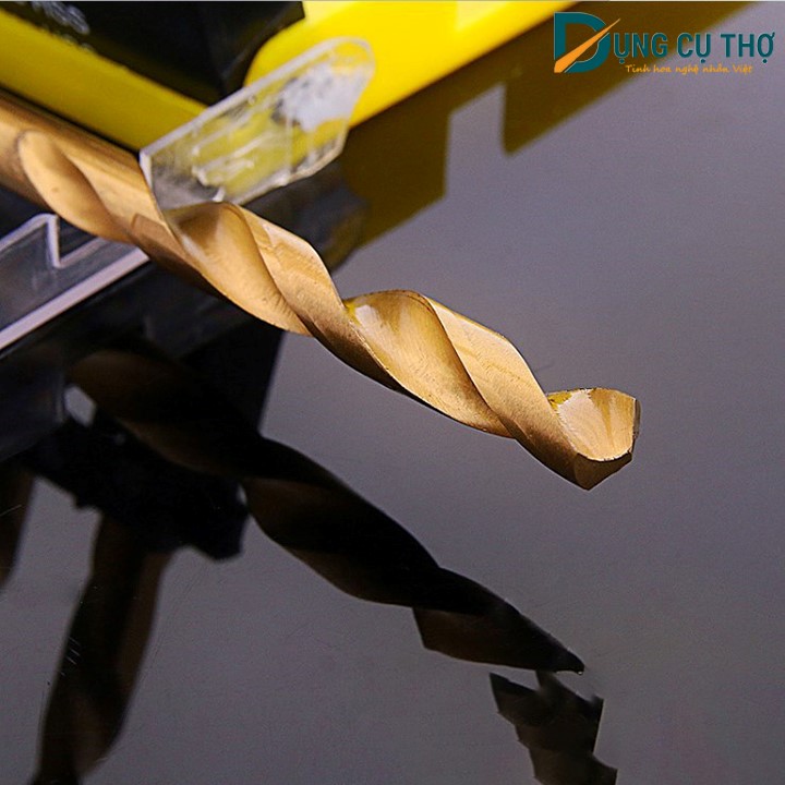 Bộ 13 mũi khoan thép HSS mạ titan