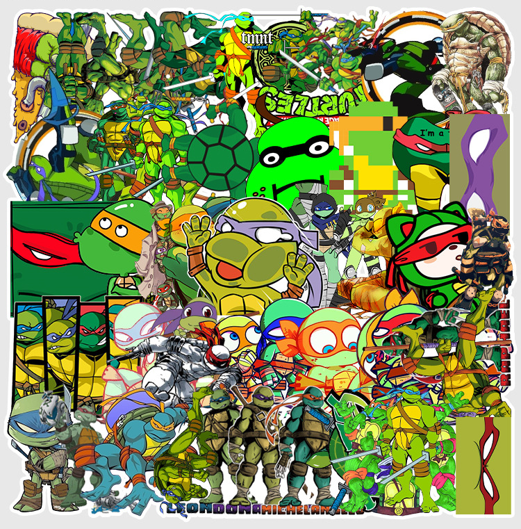 Bộ 52 Sticker Ninja rùa