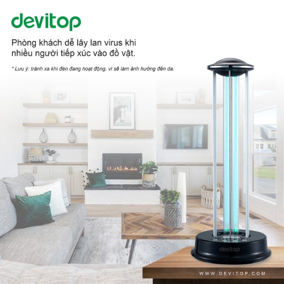 [HCM]Đèn diệt Khuẩn HANET Devitop UVC 36W