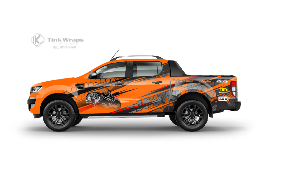 Tem xe Ranger camoX