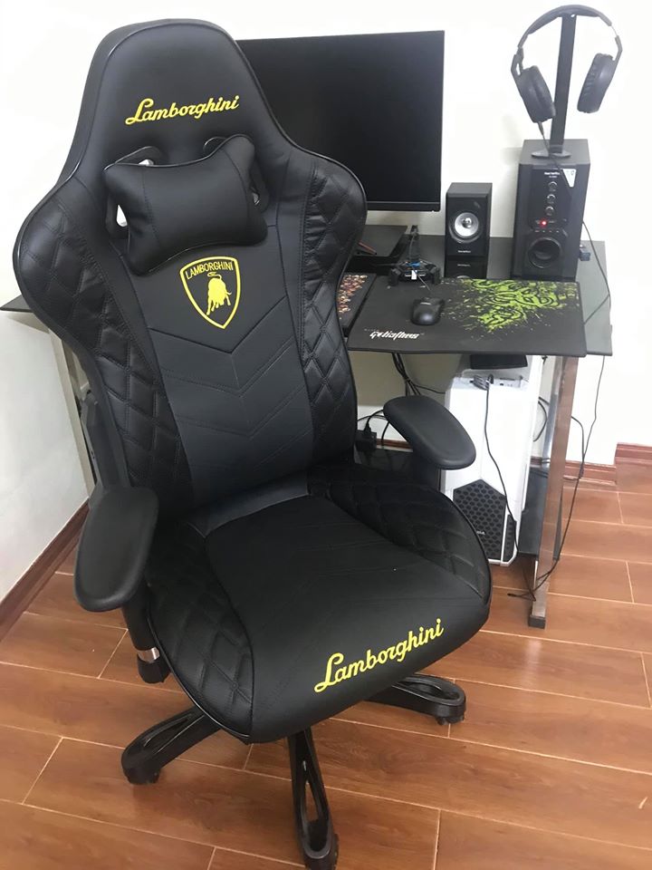 Ghế chơi game lamboghini MÀU ĐEN