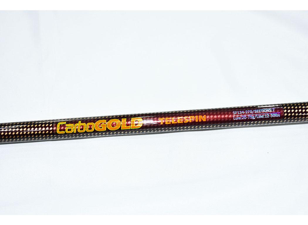 Cần Câu Cá Máy Xếp Carbon Gold  TELESPIN