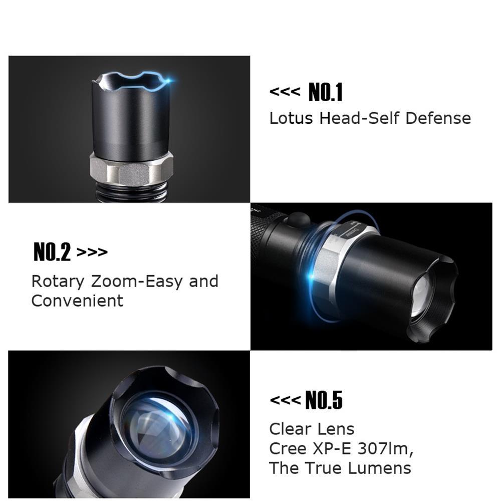 Đèn pin sạc điện siêu sáng K38004.T102