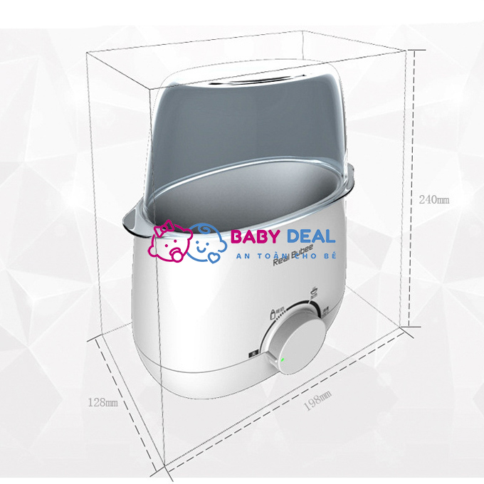 [HCM]Máy hâm sữa tiệt trùng đa chức năng Real Bubee
