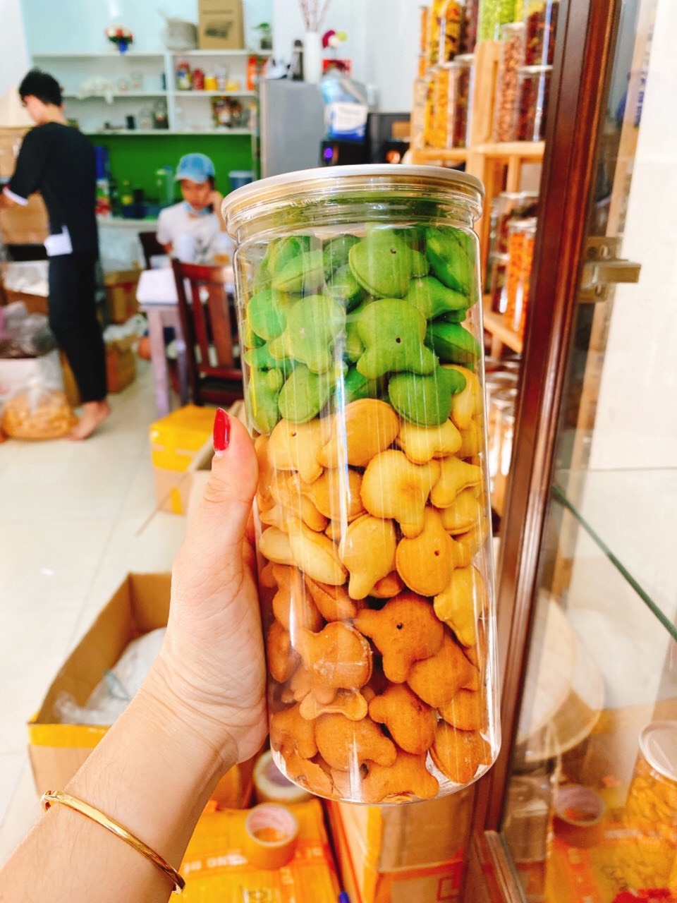 [HCM]Bánh Gấu 3 Vị Hũ Pet 400gr