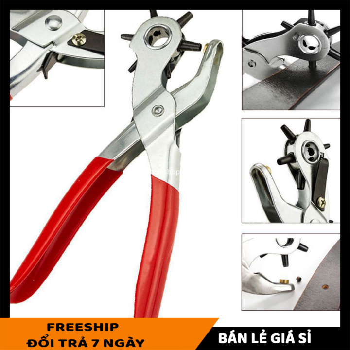 Kiềm bấm thắt lưng - Dụng cụ bấm dây nịt, đồng hồ da với nhiều loại kích cỡ cực kì tiện dụng và dễ dùng - Dụng cụ đục lỗ đồ da dây da [LẺ GIÁ SỈ]