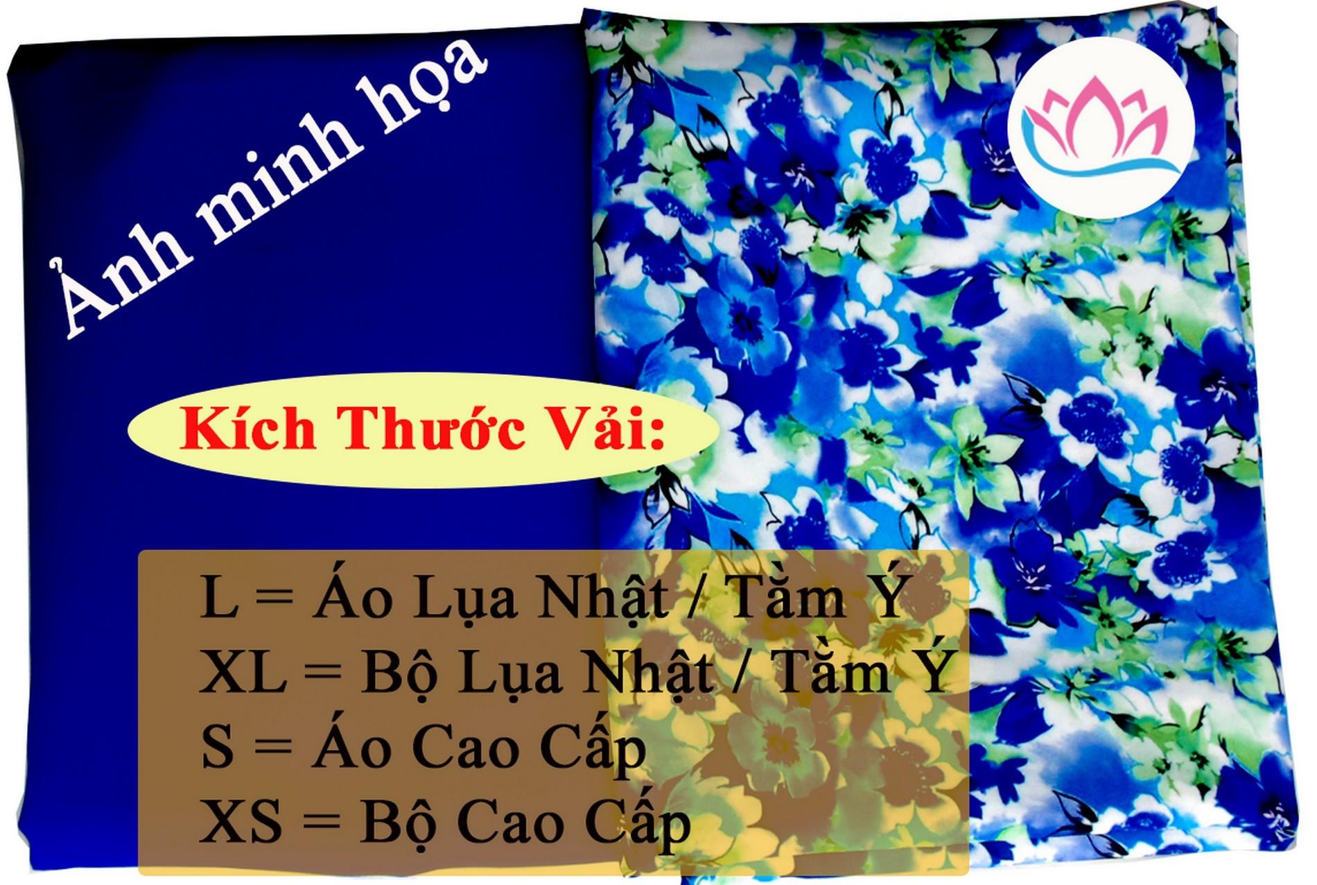[HCM]Vải áo dài 3D hoa eo - L 586