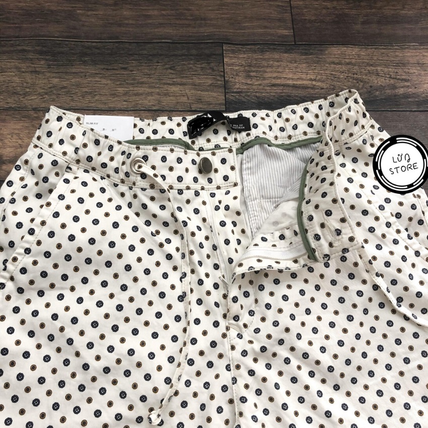 Quần short nam lưng thun chấm bi LỬNG STORE - LT58