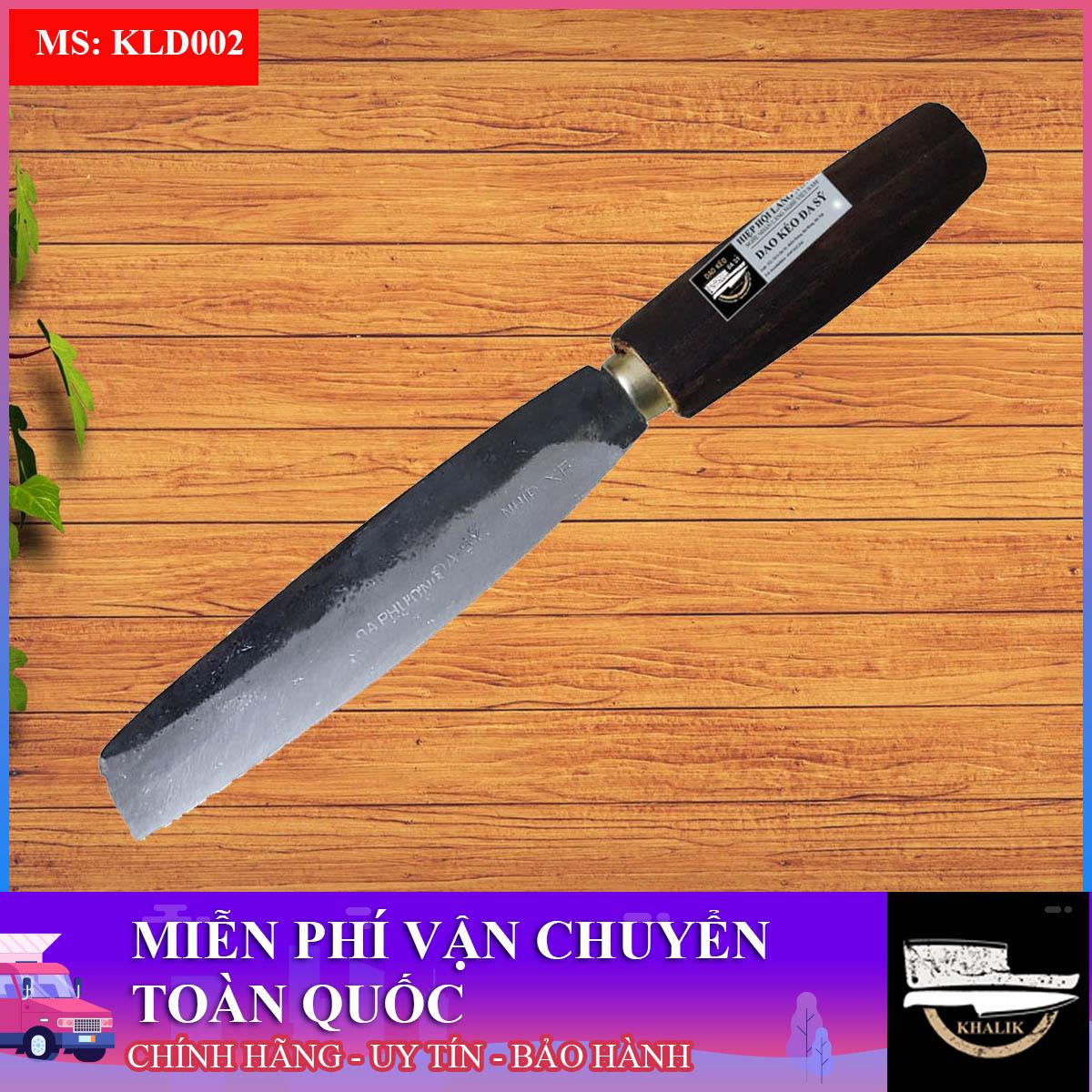 Dao chuối bột cán gỗ đen, dao thái gọt nhỏ nhà bếp Đa Sỹ, dao nhíp xe - dao Đa Sỹ -Khánh Linh  - KLD002