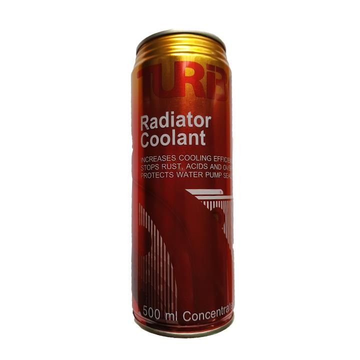 Nước làm mát xe ô tô, xe máy (màu đỏ) Turbo Radiator Coolant lon 500ml