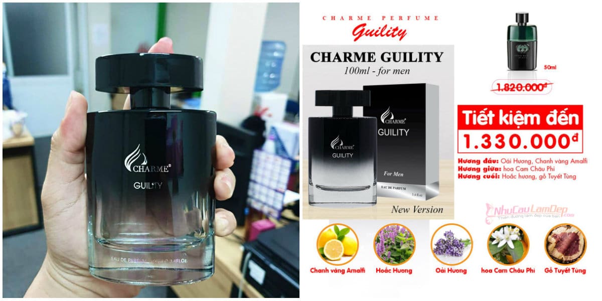 Nước Hoa  GU ILITY Cho Nam Chai 100ml