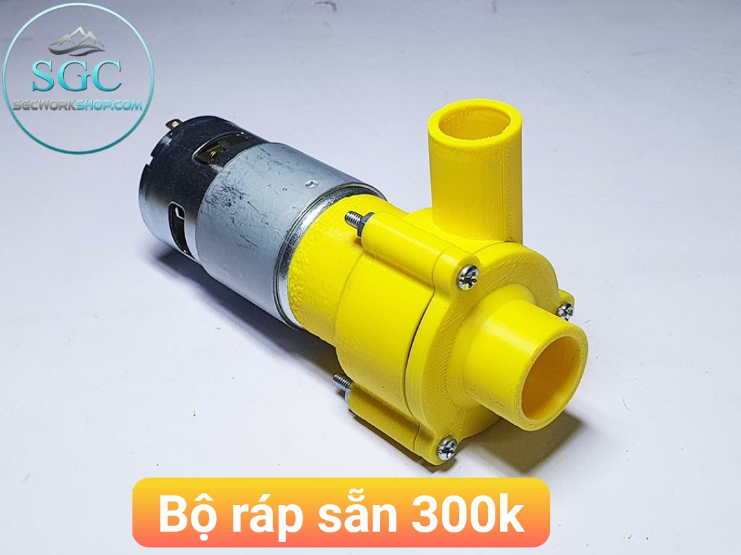 Máy Bơm Nước Mini V2 Motor 775 12V Siêu Mạnh 80L/ Phút