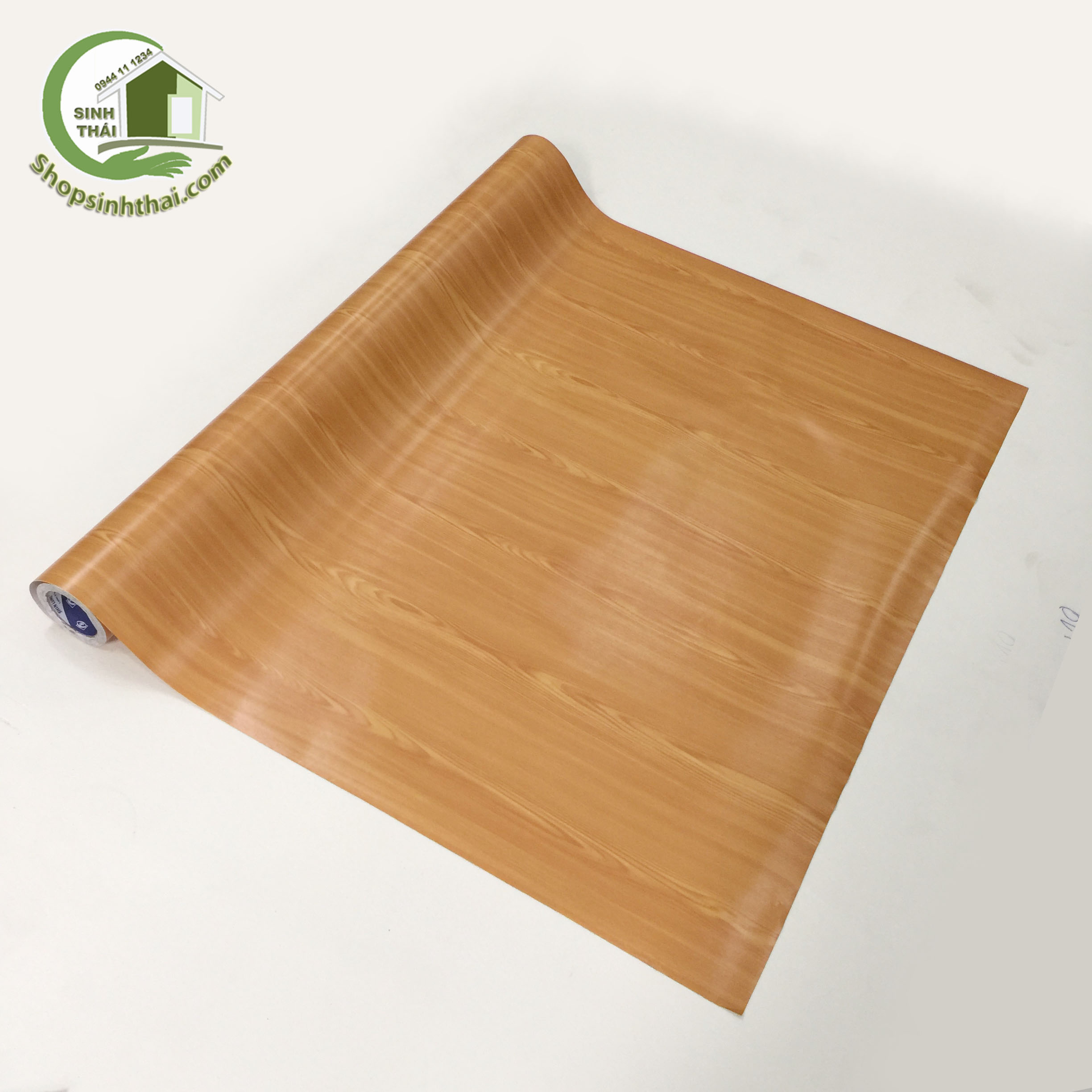 [HCM]Giấy Dán Tường Giả Gỗ Màu Vàng Nhạt - [ 50cm x khổ 120cm ] Có Sẵn Keo