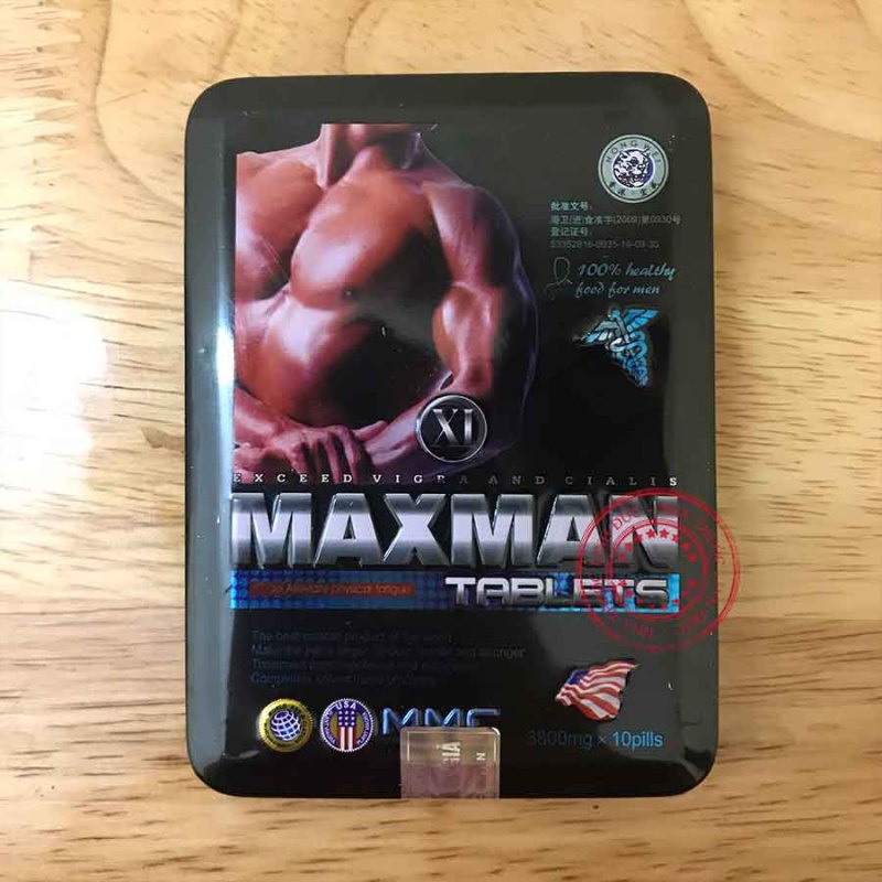 Maxman 3800, Nhập Khẩu Mỹ, 100% thảo dược - Cải thiện sinh lý nam, hỗ trợ sinh lực phái mạnh, chống xuất tinh sớm (maxmen, max men, max man) nhập khẩu