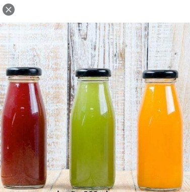 Chai thủy tinh 300ml nắp thiết đen