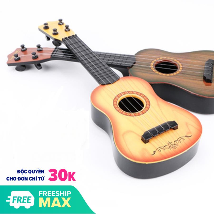 Đàn Ghita - Đàn Ukulele - Đàn Ghita Nhựa Cho Bé Đàn Ukulele Mini Giả Gỗ, Đàn ukulele nhựa giả gỗ cực đáng yêu cho bé, dan ghita, dan ukulele