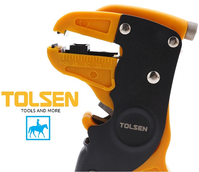 Kìm kềm tuốt dây điện mỏ quạ Wire Stripper TOLSEN 38050