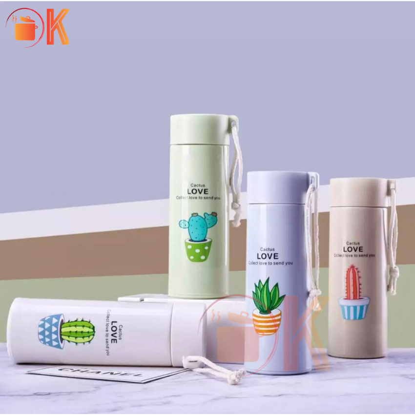 Bình Giữ Nhiệt Thuỷ Tinh Nhiều Màu Sắc CACTUS COLLECTION dung tích 400ml TP?R075
