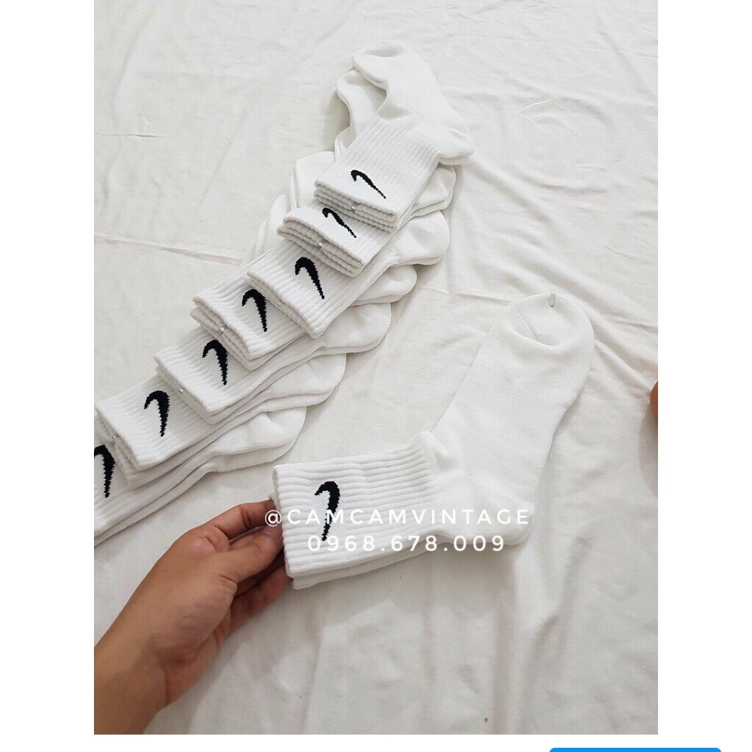 SET 5 ĐÔI Tất Cao Cổ Nam Nữ Vớ NI. KE CAO CỔ THỂ THAO NAM Xuất Nhật - Combo 5 đôi vớ Nam cao cổ chữ NI. KE đá bóng xuất Nhật, TẤT CAO CỔ NỮ , VỚ CAO CỔ NAM Camcamvintage