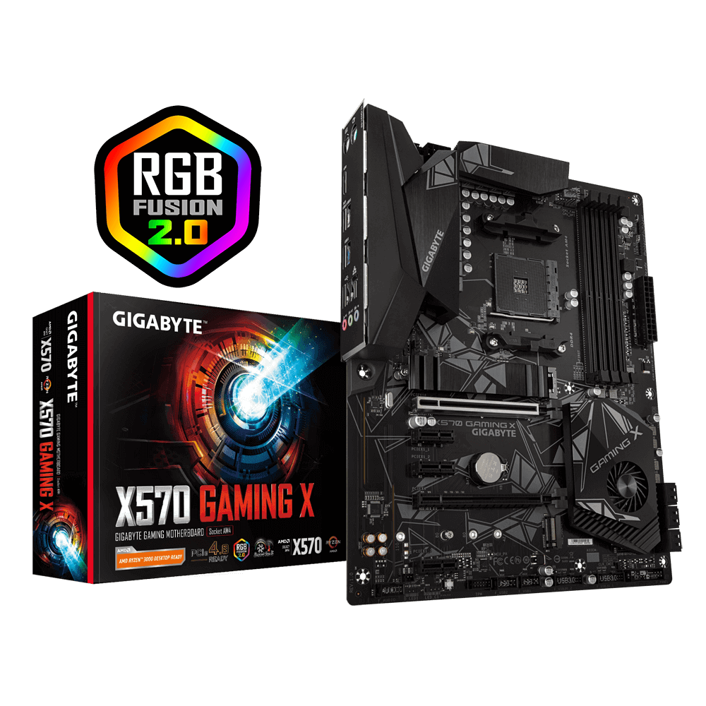 Mainboard GIGABYTE X570 GAMING X (AMD X570, Socket AM4, ATX, 4 khe RAM DDR4)